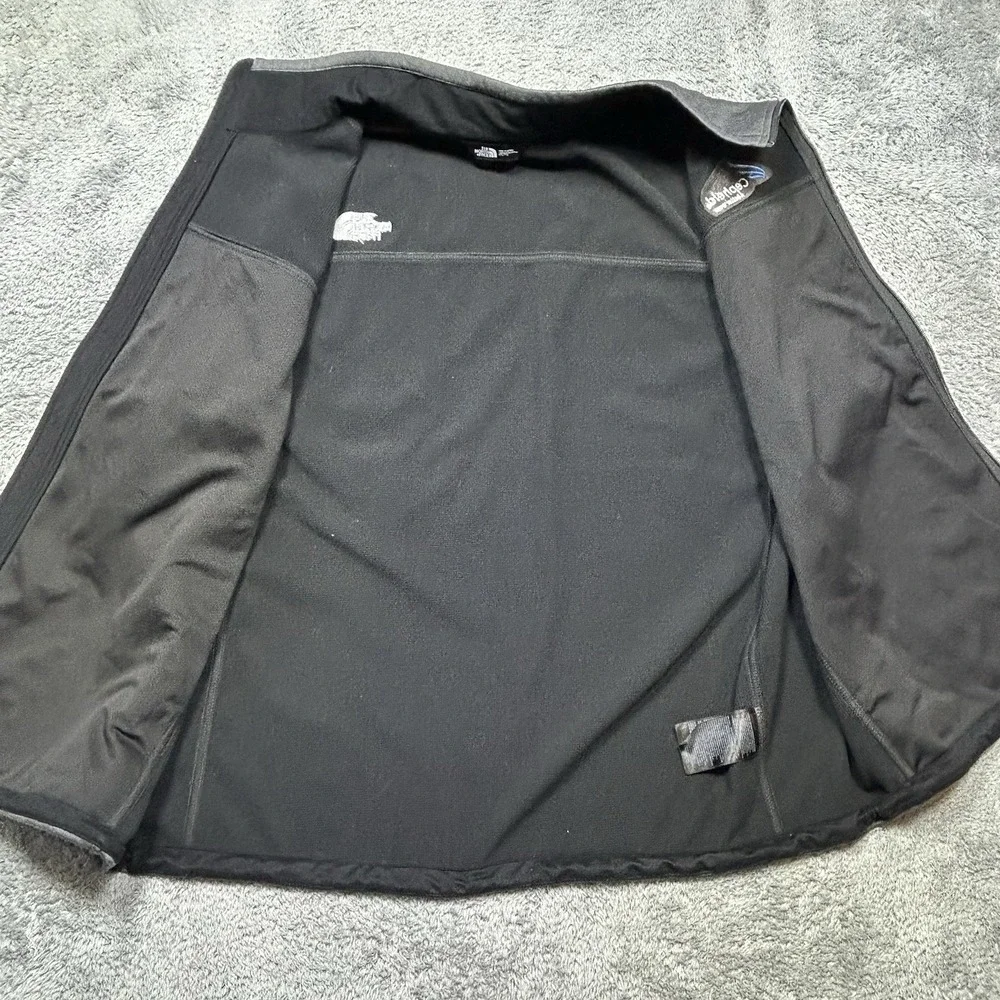 The North Face Vest Men's 2XL Gray Ridgewall Windwall Soft Shell Outdoor CO LOGO